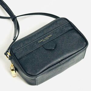 Marc Jacobs The Liaison Black Crossbody Bag Saffiano Leather Like New